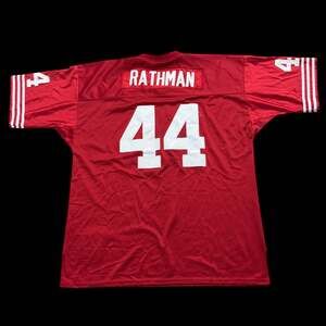 Tom Rathman San Francisco 49ers Custom Stitched Red Football Jersey #44